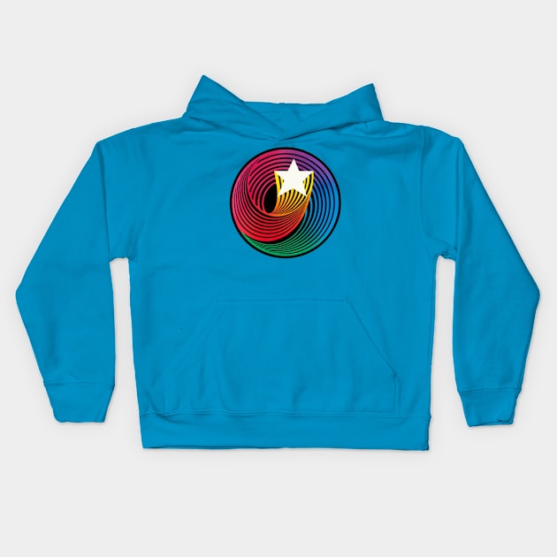 70s ✅ Hanna Barbera Logo Kids Hoodie by INLE Designs